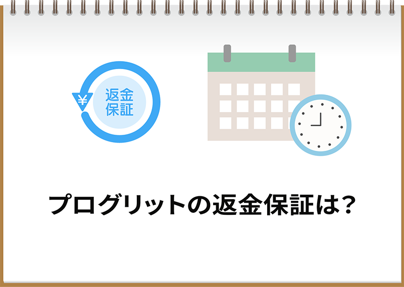 プログリットの返金保証は
