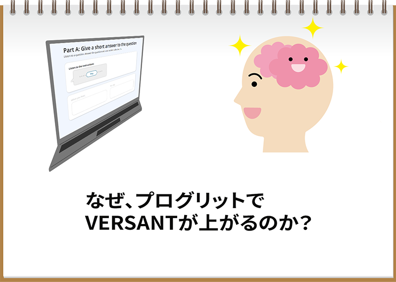 なぜプログリットでVERSANTが上がるのか